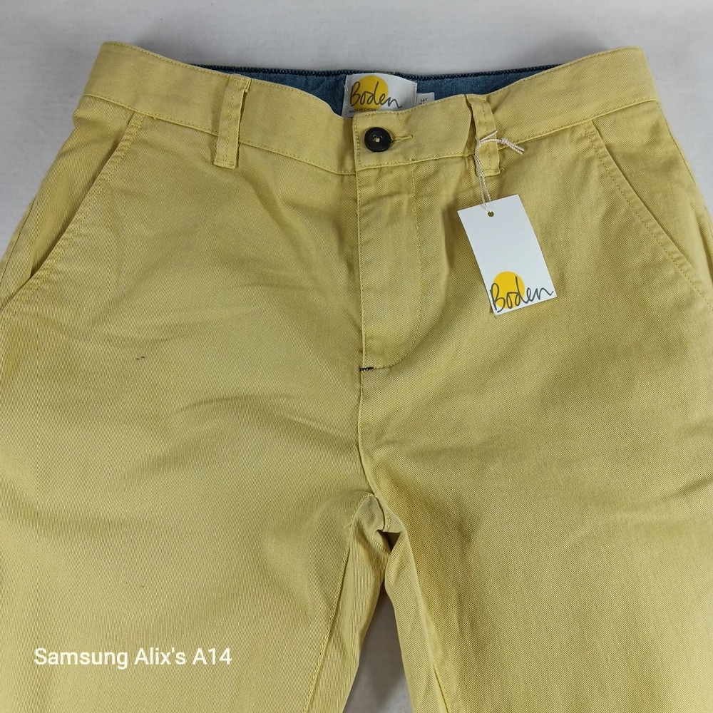 Boden Big Girl Womens Chino Pant Lime‎ Green Size 14Y  Adjustable Waist